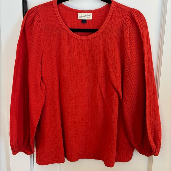 Universal Thread Red Textured Blouse - Picture 1 of 1